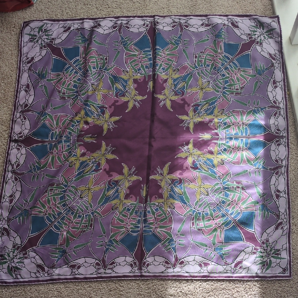 Liberty of London Purple and Teal Scarf